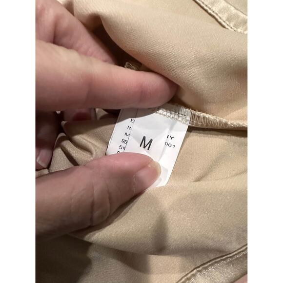 NWT: Women's Lightweight Satin Tie Back Backless Crop Top; boho, glam - Picture 5 of 7